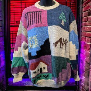 Peruvian Style Knit Sweater